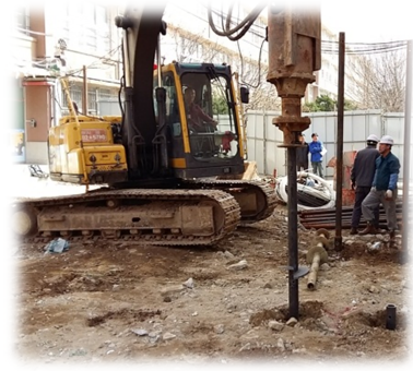 Helical Pile with Grouting