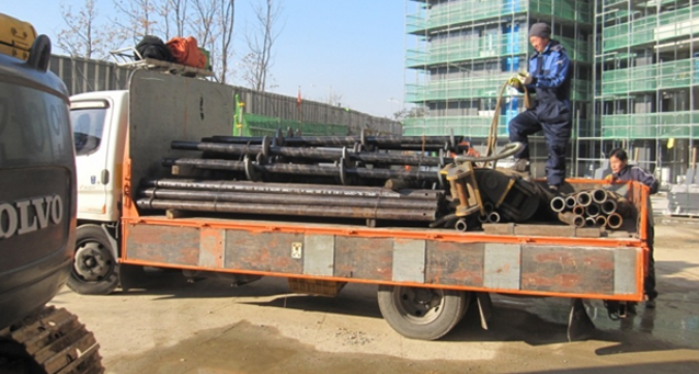 Helical Pile with Grouting
