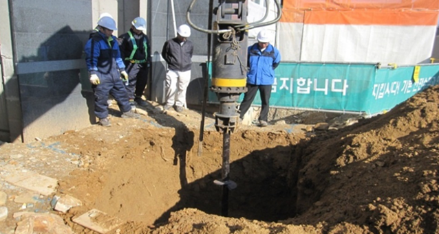 Helical Pile with Grouting
