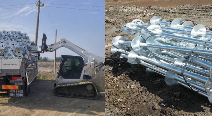 Helical Pile with Grouting